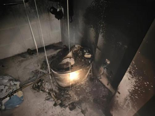 Smart toilet combustion test comparison Flame resistance test