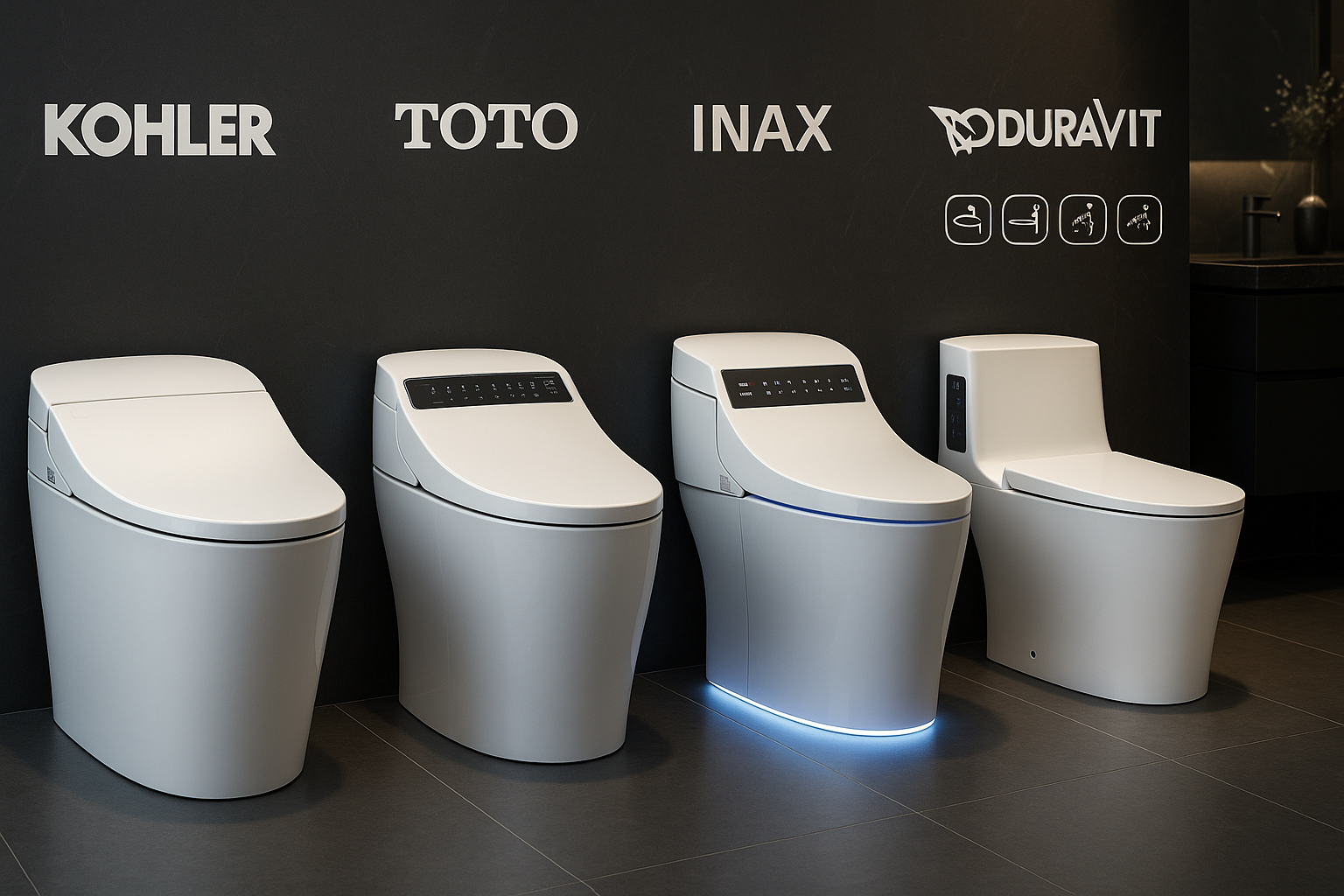 Kohler smart toilet and other brands