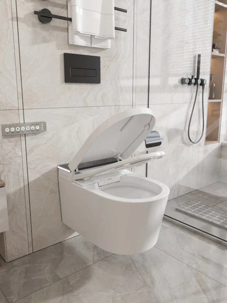 rear outlet smart toilet
